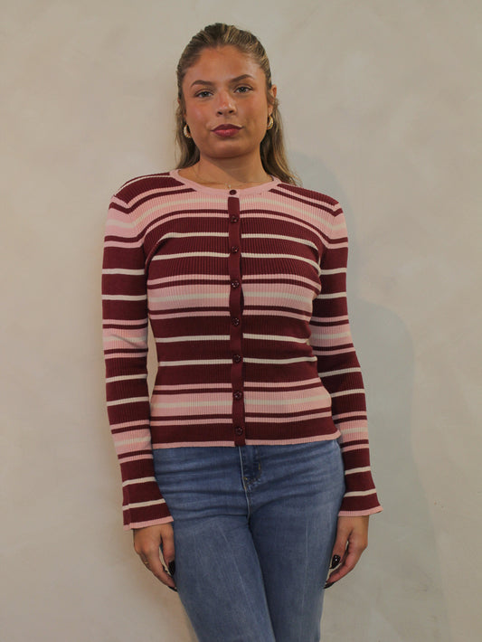 CANDY STRIPER CARDIGAN