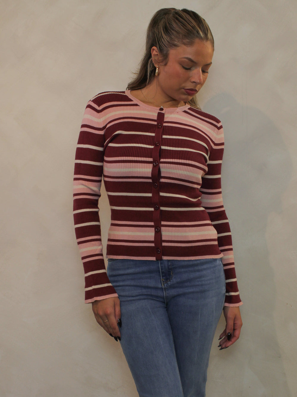 CANDY STRIPER CARDIGAN