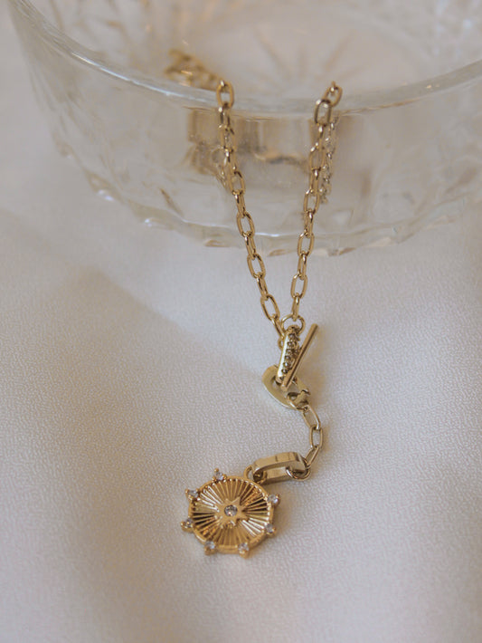 Gold Celestial Charm Necklace 