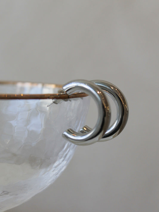 Silver Hoop Earrings 