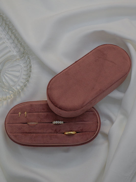 Ring Holder Jewelry Box in Rose