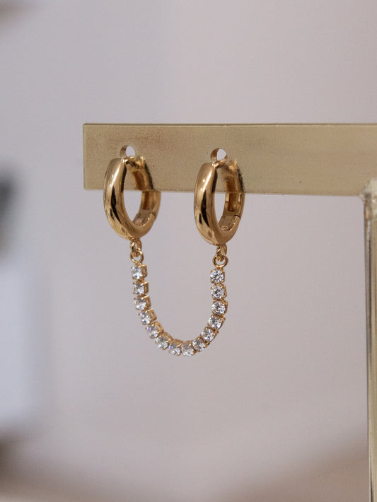 JLA Superfly Double Piercing Hoop