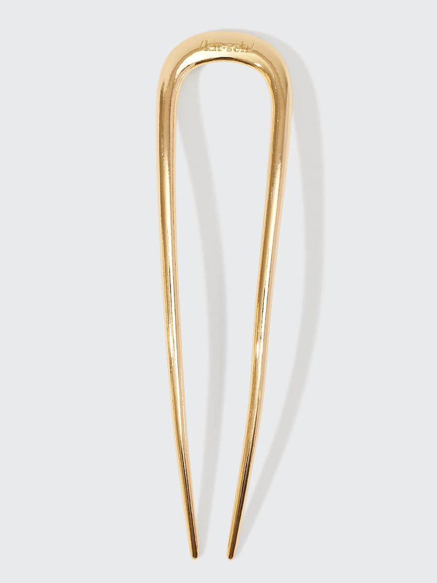 Gold french hair clip 