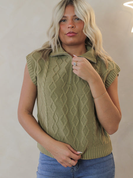 【New】Deuxieme Classe Sleeveless Pullover le-lis-sleeveless-olive-aip-