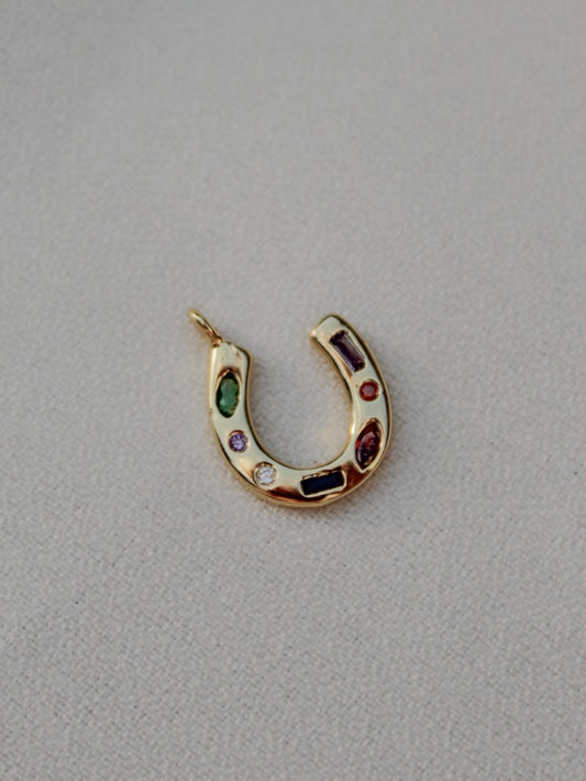 Lucky Horseshoe Gold Charm