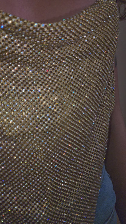 KIRA GOLDEN HALTER