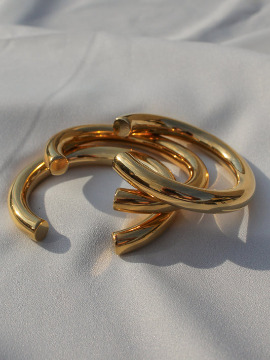 Chunky Gold Cuff Bracelets
