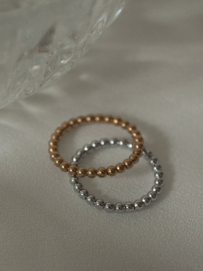 Dainty Beaded Rings