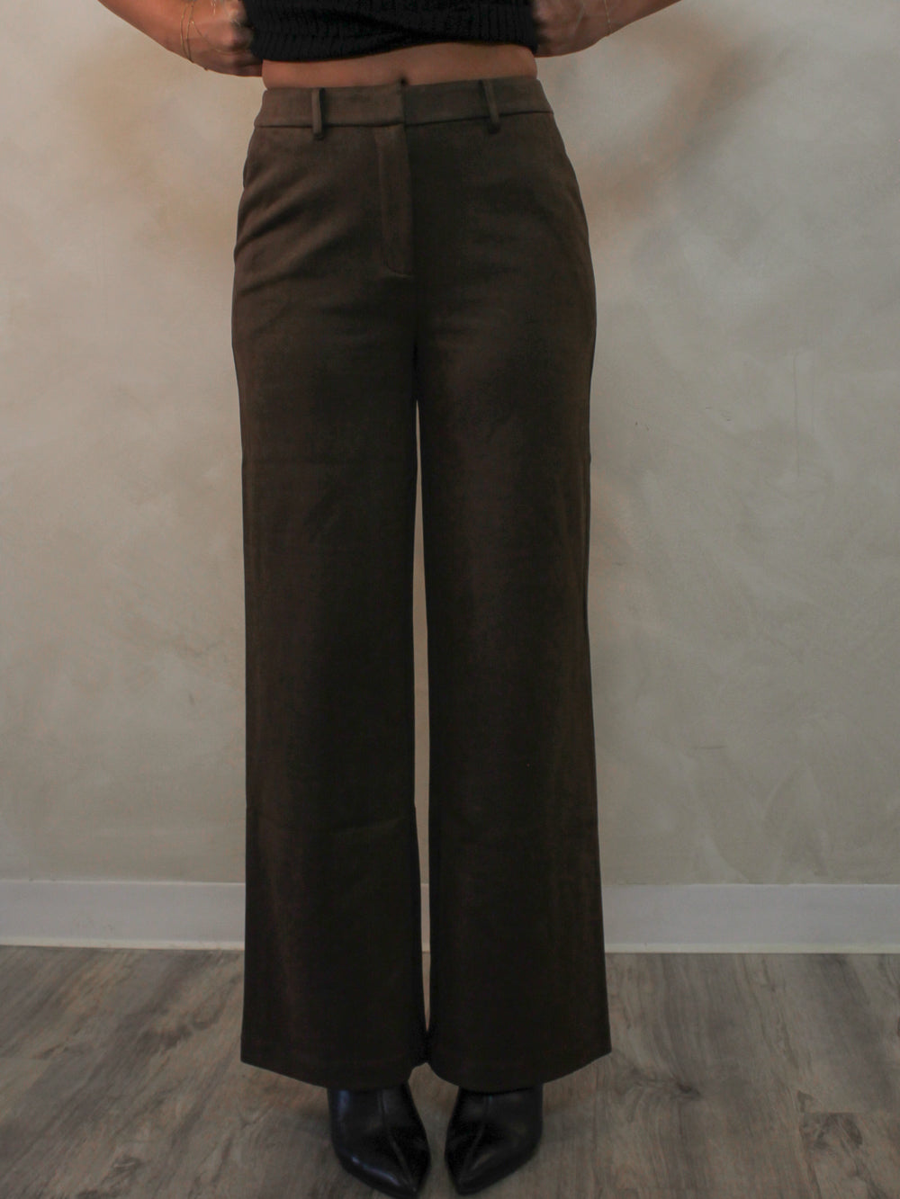 MAVERICK BROWN SUEDE PANTS