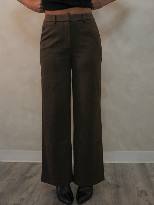 MAVERICK BROWN SUEDE PANTS
