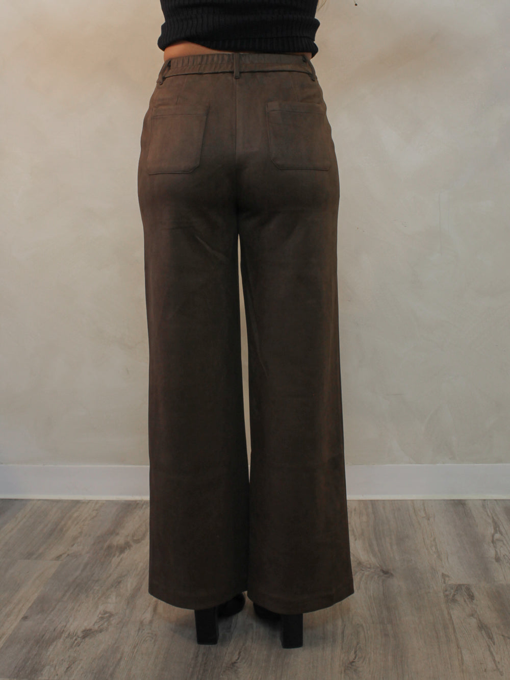 MAVERICK BROWN SUEDE PANTS