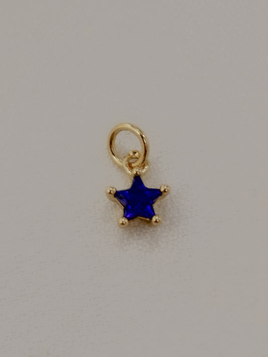 Sapphire Gemstone Charm 