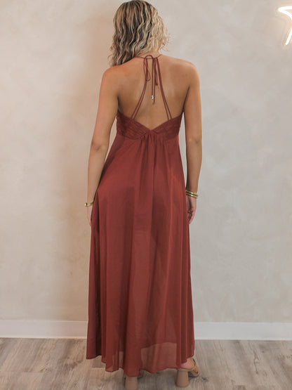 brianna open back dress Brianna Backless Sling Dress