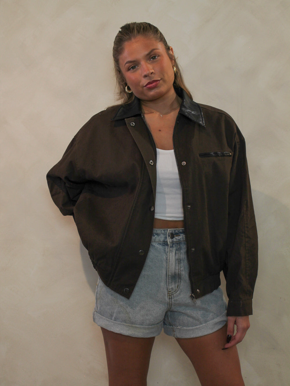 TATE CONTRAST DENIM JACKET