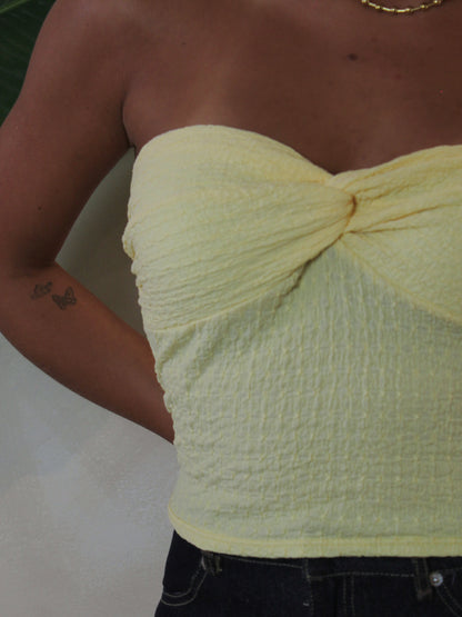 LEMON TWIST TUBE TOP