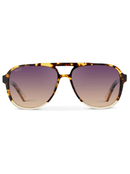Tortoiseshell sunglasses with gradient lenses