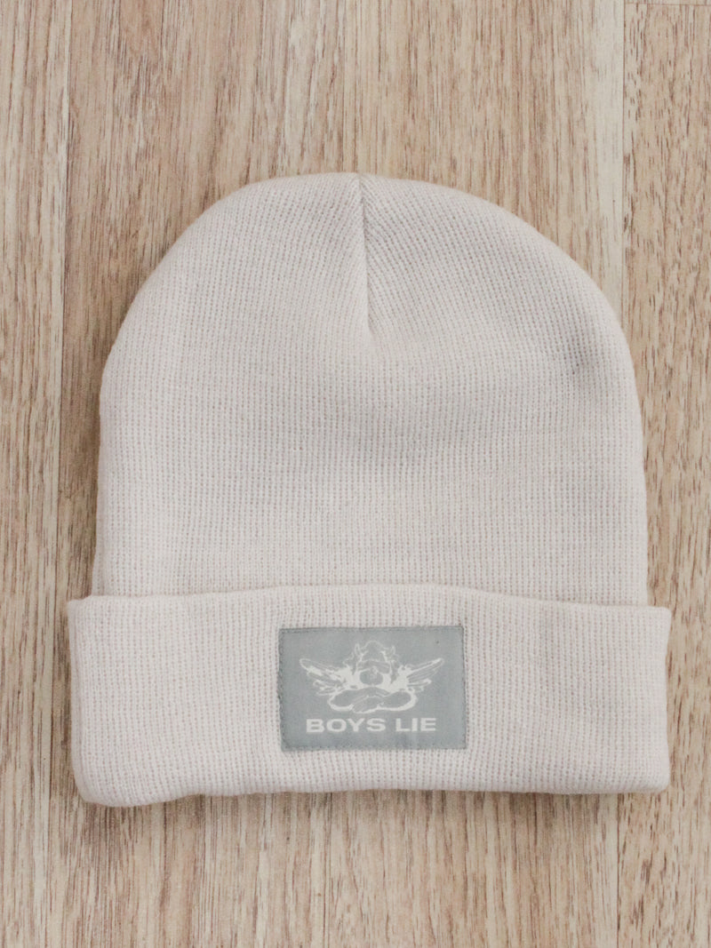 Beige Boys Lie Beanie