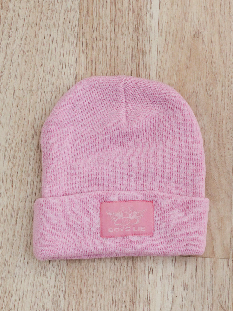 Pink Boys Lie Beanie