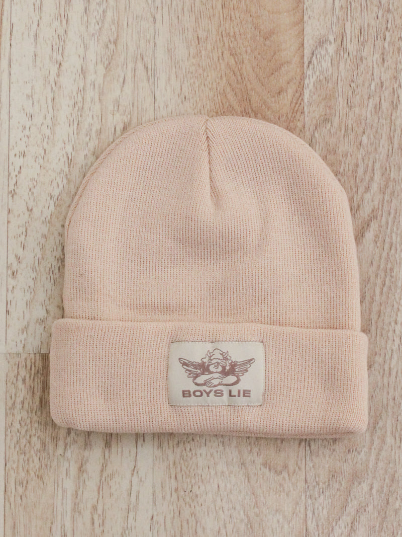 Light Pink Boys Lie Beanie