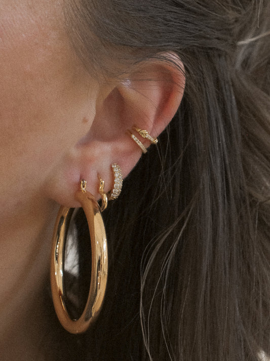 Gold Amalfi Hoop Earrings