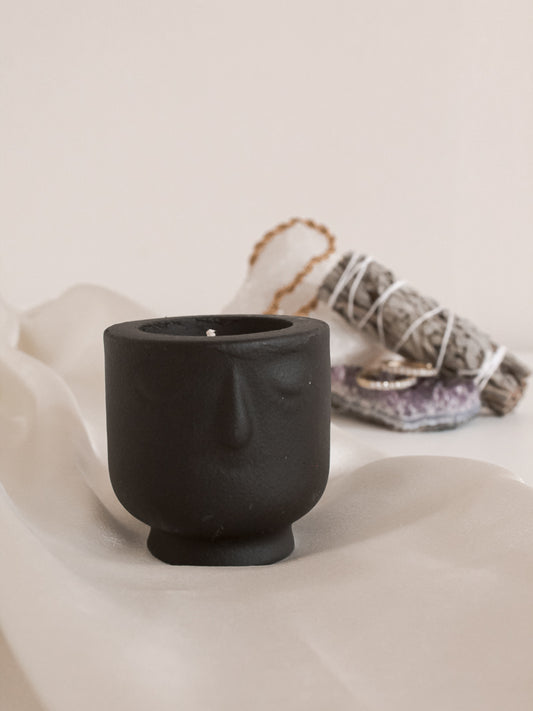 Black Concrete Soy Candle