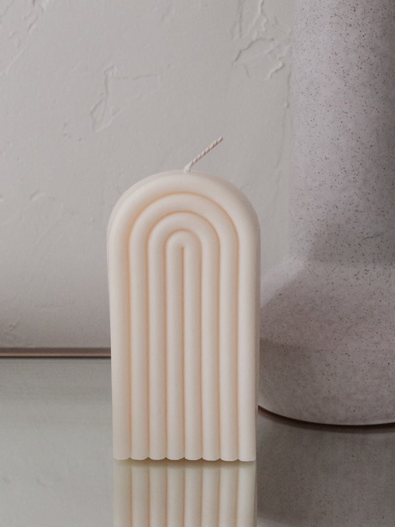 Off White Arch Candle