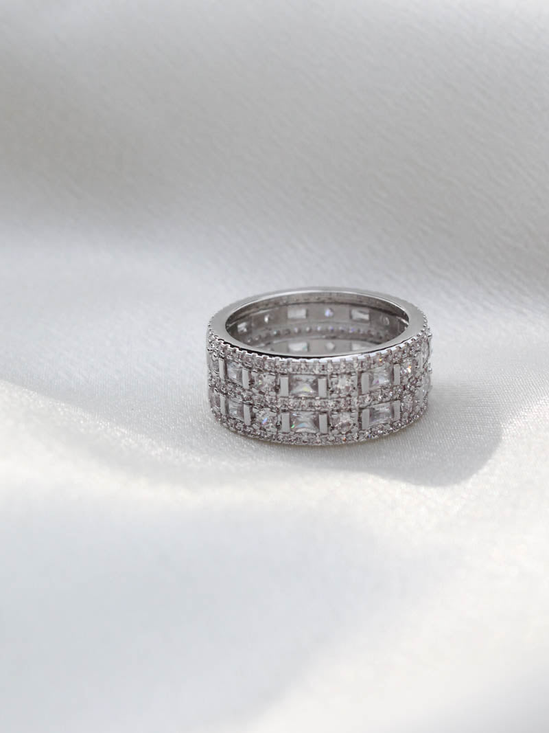 SILVER PAVE ANTOINETTE BAND