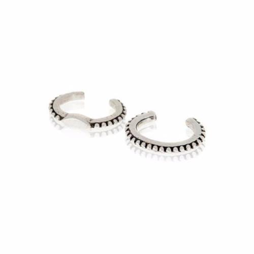 Silver Marquise Ear Cuffs by Luv AJ