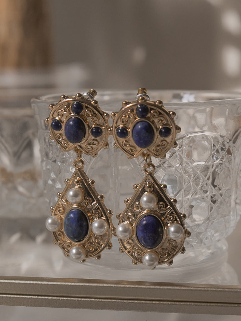 Gold Statement Earrings by Petit Moments