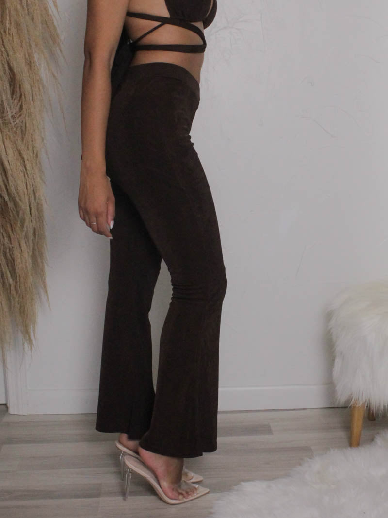 Chocolate Brown Russo Pant | Peppermayo