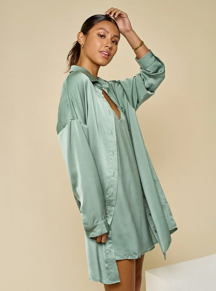 Boxy Shirtdress | Black Women's Organic Cotton Shirtdress | Something to  Hold