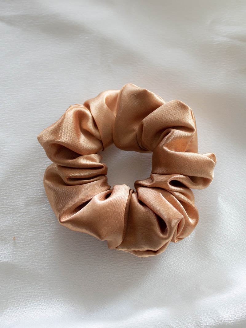 Gold Satin Scrunchie