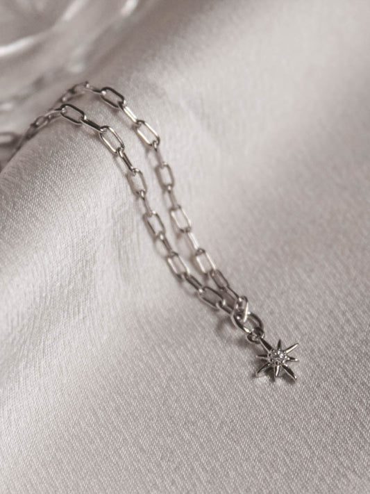 SILVER STAR ANKLET