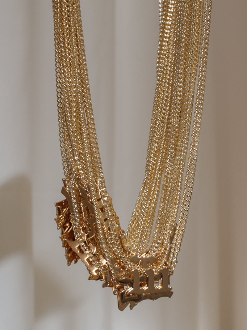 Gold Angel Number Necklaces