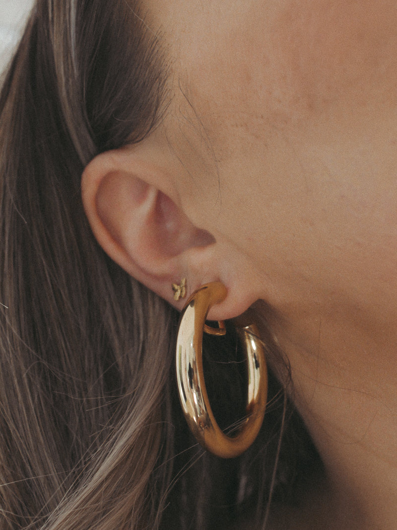 Gold Tube Hoop