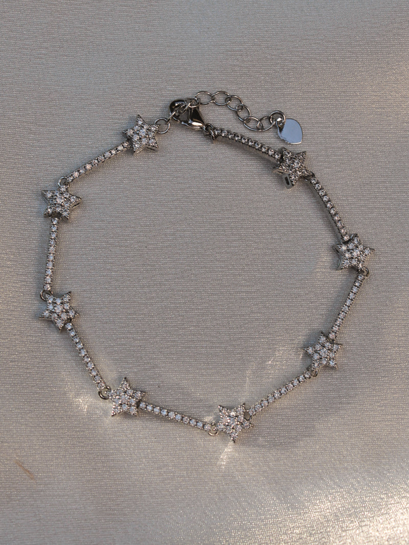 SilverPave Star Bracelet | Shea Bracelet by Five and Two