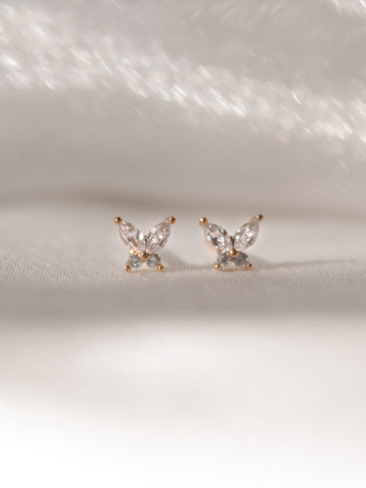 Mari Butterfly Stud Earrings by Girls Crew