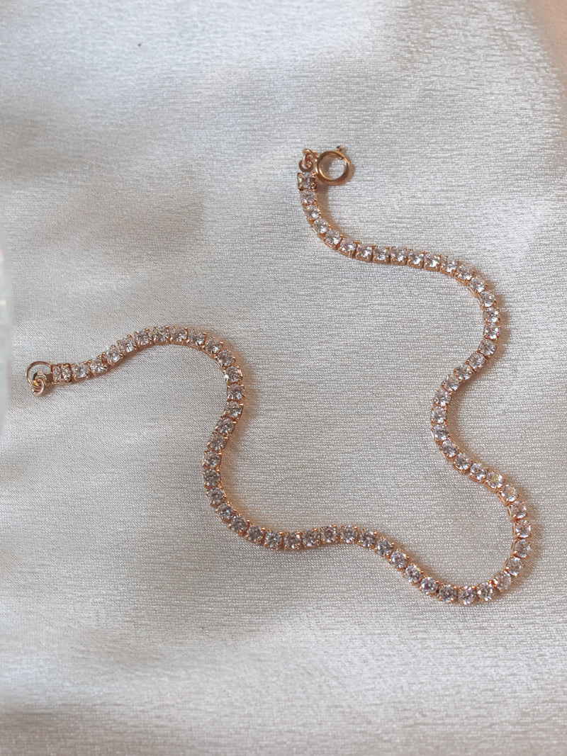 material girl tennis anklet 