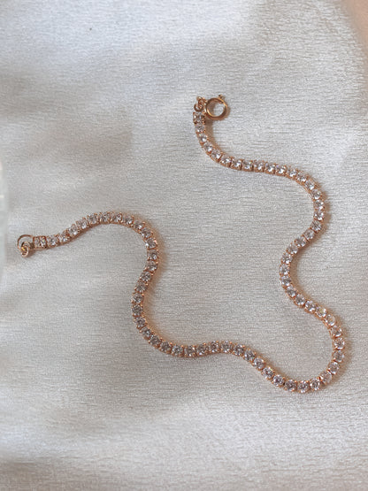 material girl tennis anklet 