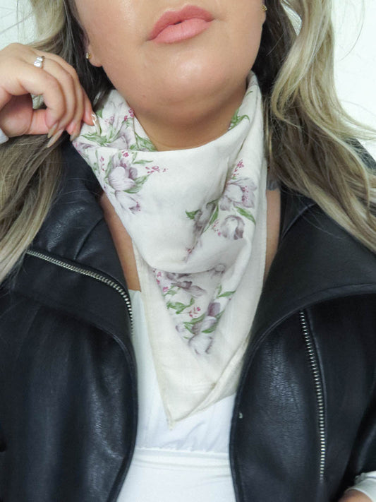 Orchid Bandana Scarf Accessory