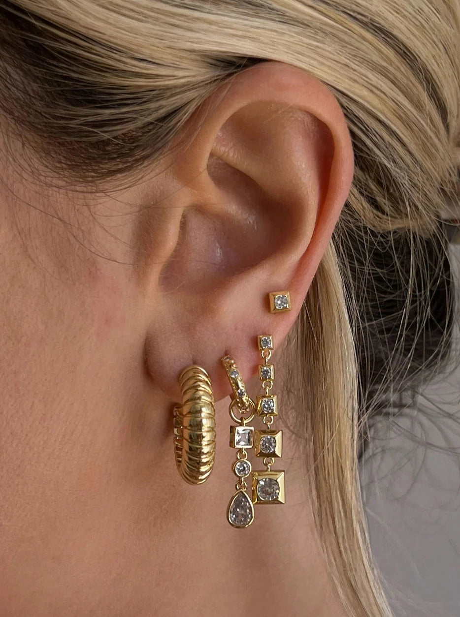 Luv Aj Gold Earring Look for Spring 