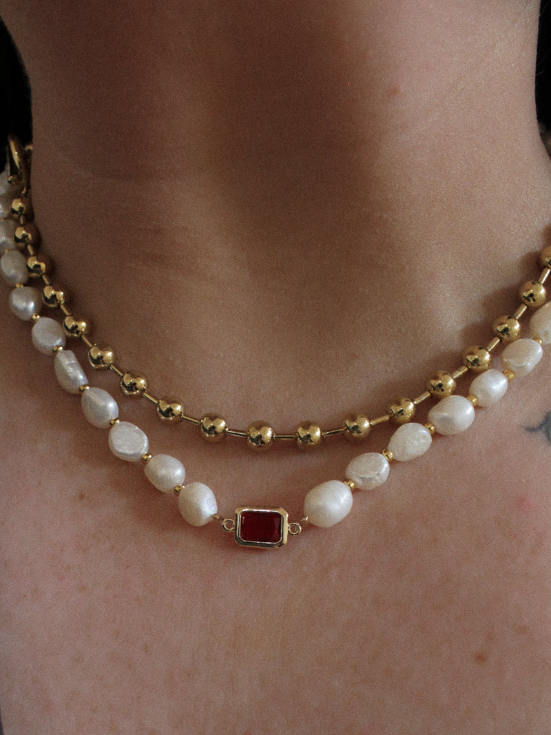 Pearl Necklace Stack 