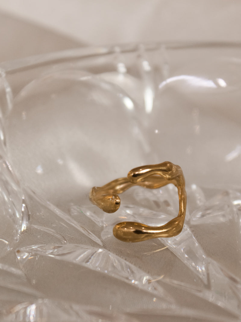 Gold Twig Ring 