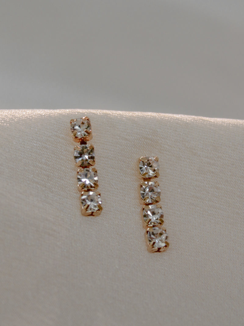 Clear Crystal Dangle Stud