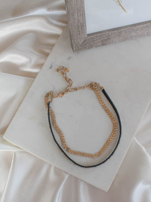 Double Layer Choker for festivals | Wanderlust and Co